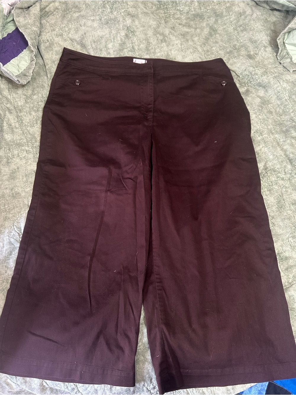 Chico's Women's Wide-Leg Jeans in Deep Brown